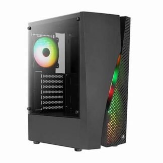 AeroCool Wave RGB Cabinet (Black) Mid Tower Cabinet With Tempered Glass Side Panel WAVE-G-BK-V3