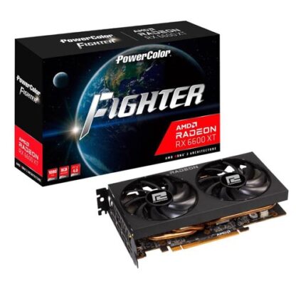 PowerColor Fighter Radeon RX 6600 XT 8GB GDDR6 Graphic Card AXRX 6600 XT 8GBD6-3DH