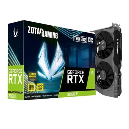 ZOTAC GAMING GeForce RTX 3060 Ti Twin Edge OC LHR Graphic Card ZT-A30610H-10MLHR